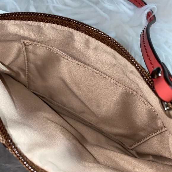 Coach Park Signature Medium Khaki Fabric Wristlet - Picture 10 of 10